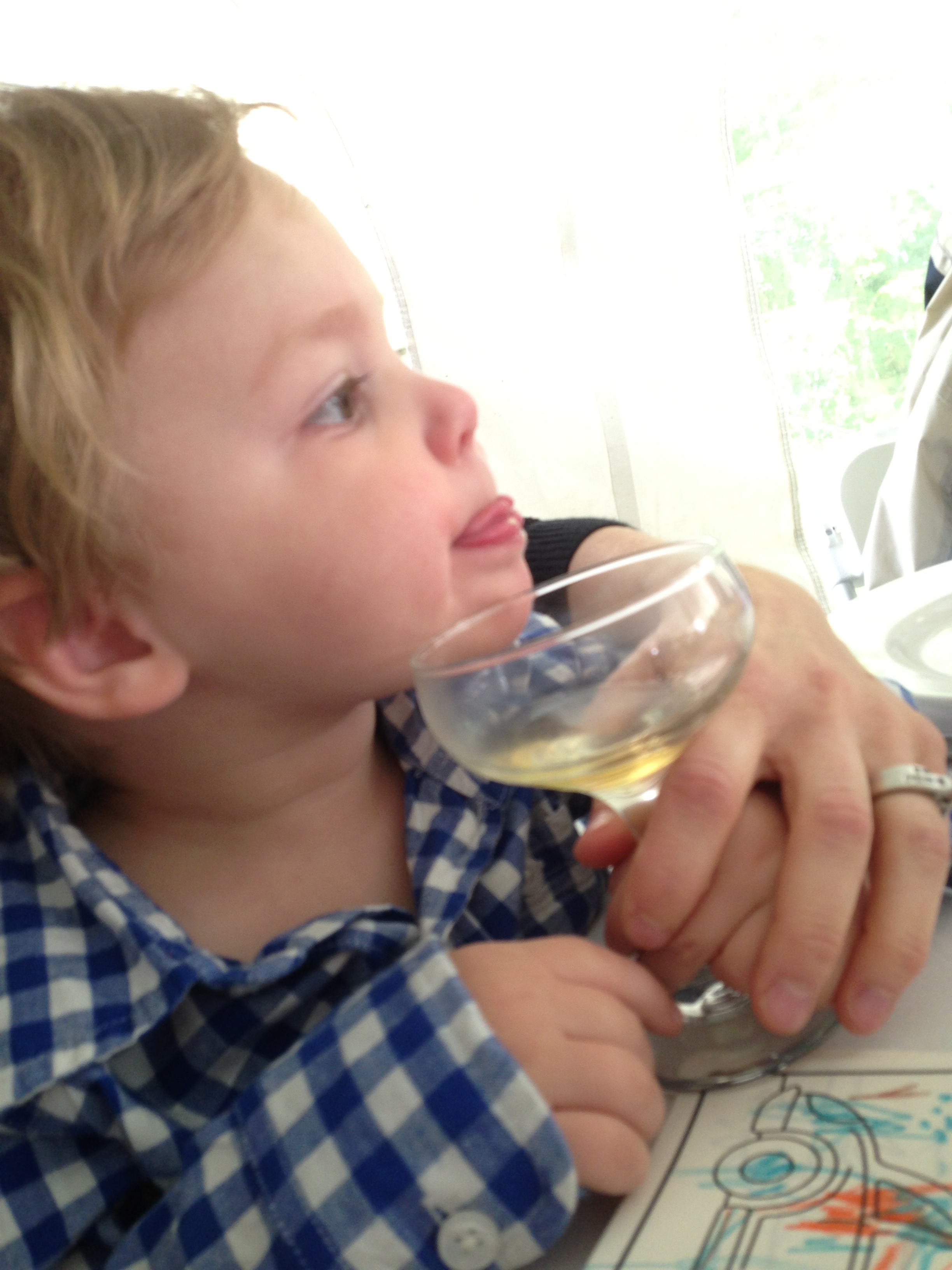 can't get enough of his sparkling apple cider. 