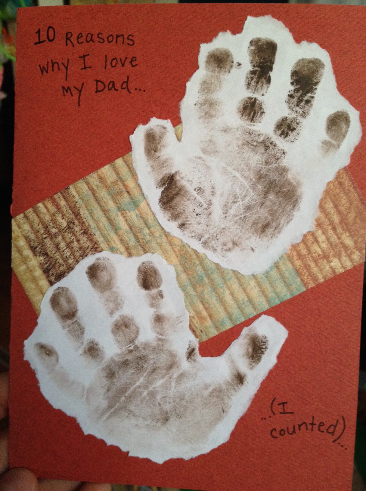 ten things father's day card
