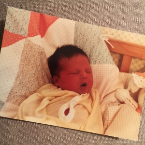 Cozied up in my nursery as a fresh little one. It was beautiful, I'm sure. But I was mostly interested in sleeping like a baby.